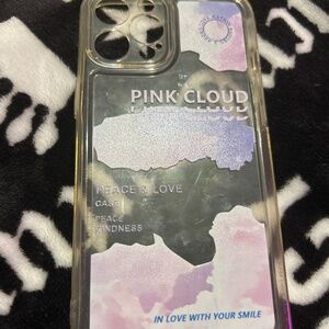 Pink and purple cloud iPhone case